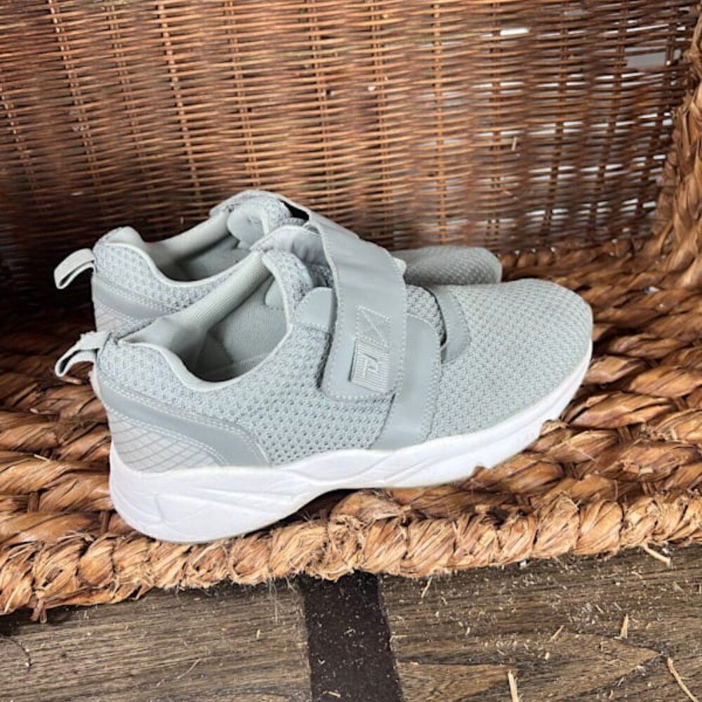 Propet Women's Gray Stability X‎ Strap Sneakers Size 8